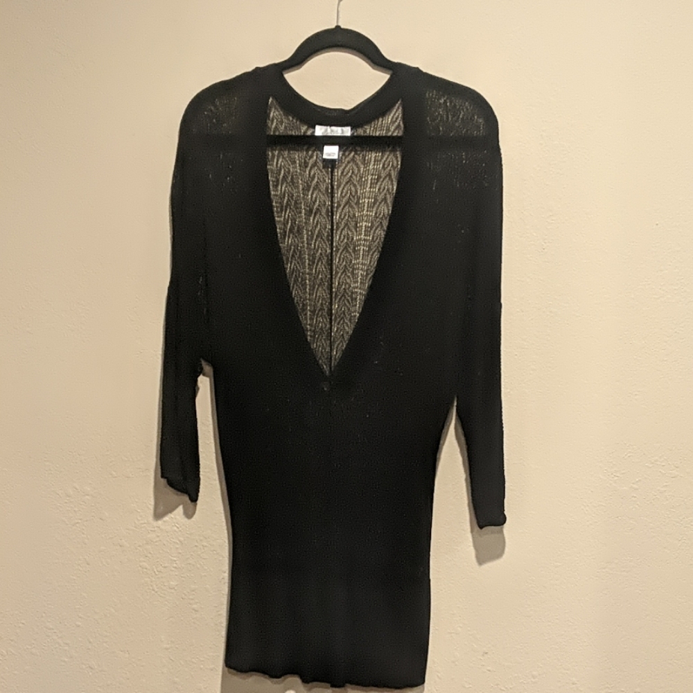 Ann Taylor Loft Black thin sweater sz XL